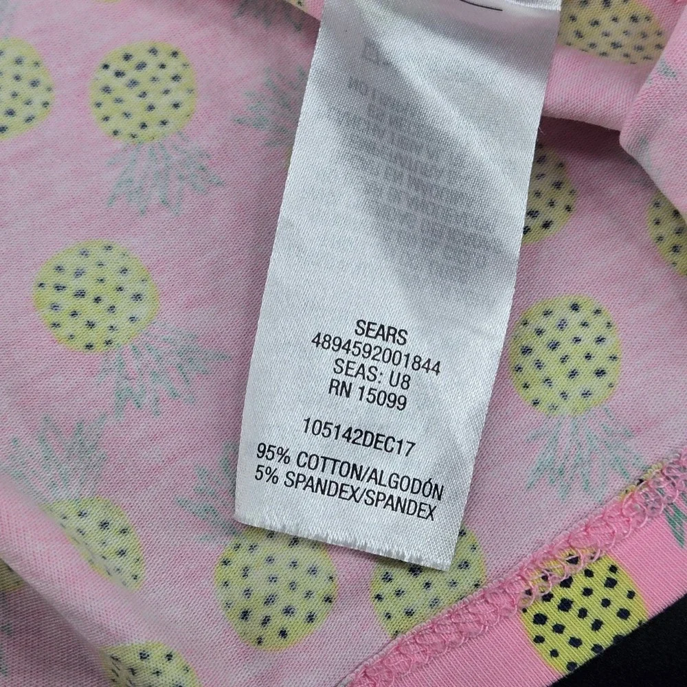 Simply‎ Styled Girls 10/12 Pink Pineapple Sleeveless Fit & Flare Dress Summer